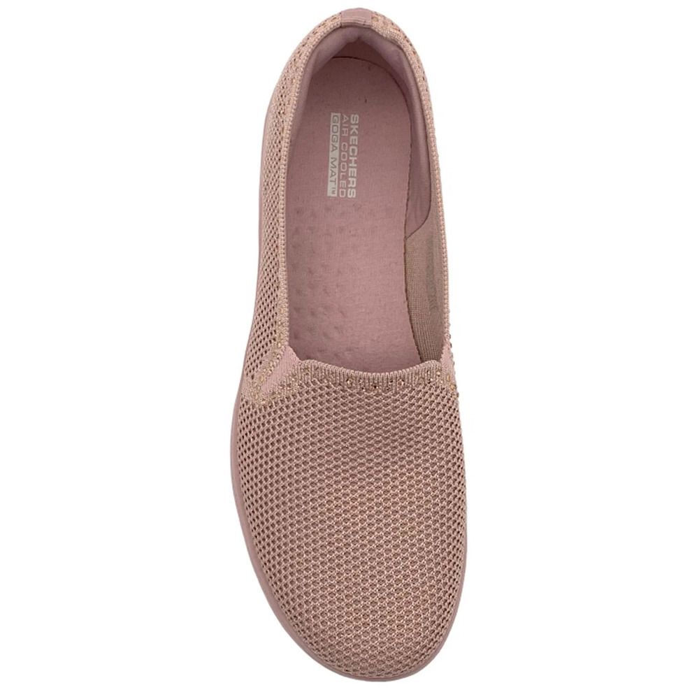 Skechers On the GO Flex Knit Slip-On Shoes Treasure Gem Blush - Medium - Picture 2 of 3